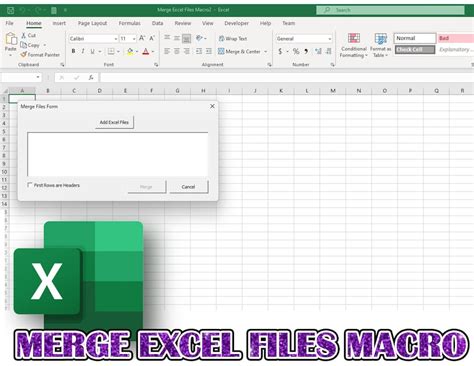 Combining Excel Files with Macros Gallery 1