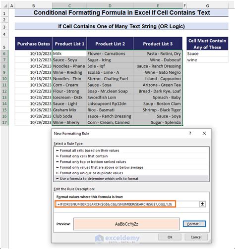 Combining Formulas with Conditional Logic