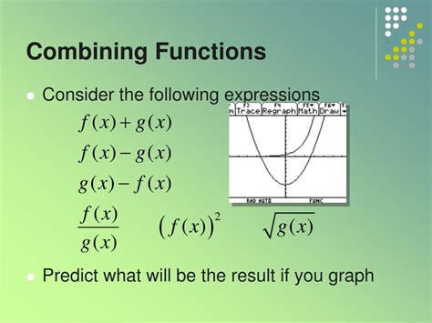 Combining Formulas with Functions