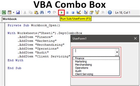 Adding data to a combo box using VBA code