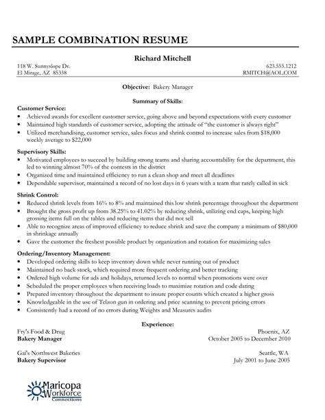 Combination Resume Template Word