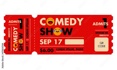 Comedy Ticket Template