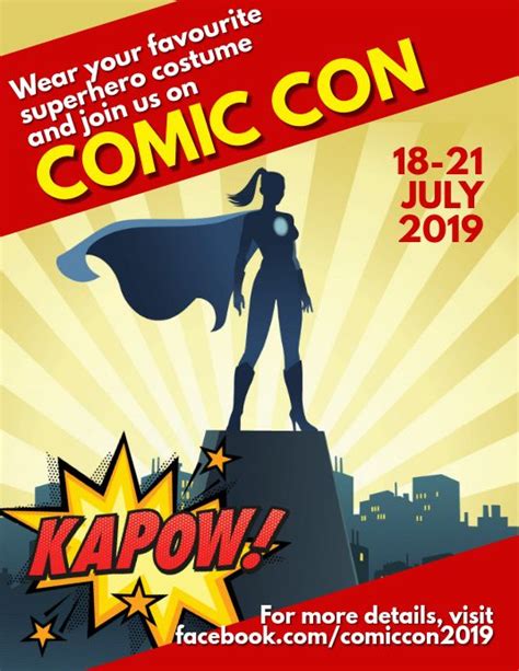 Comic Book Convention Flyer Template