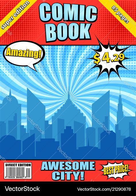 Comic Book Cover Template Free