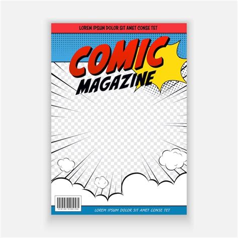 Comic Book Flyer Template Design