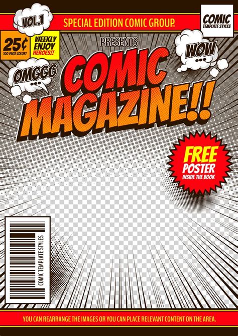 Comic Book Flyer Template Examples