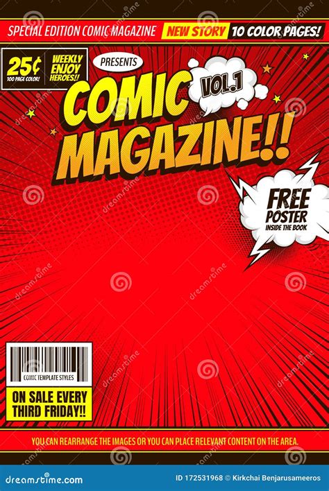 Comic Book Flyer Template Ideas