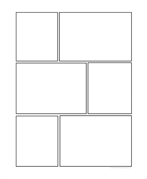 Comic Book Storyboard Template