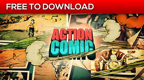 Comic book template for After Effects