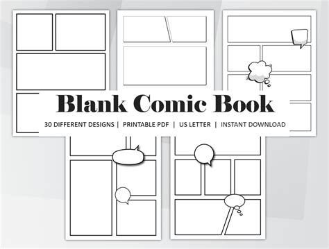 Comic book template gallery image 3