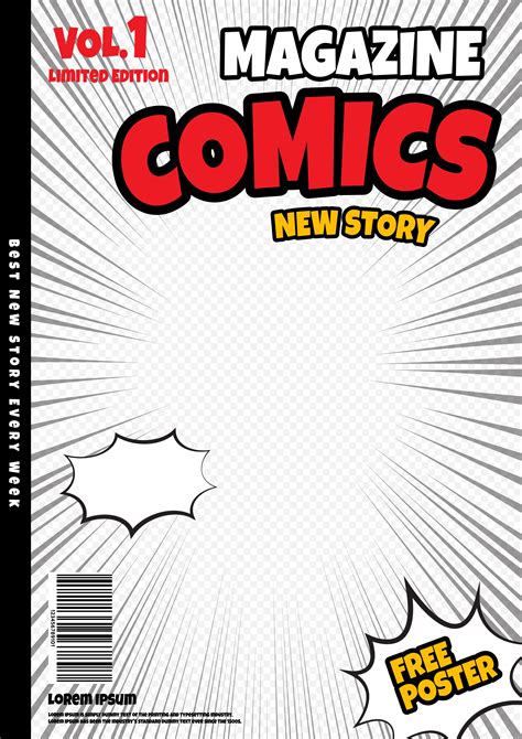 Canva Comic Cover Template