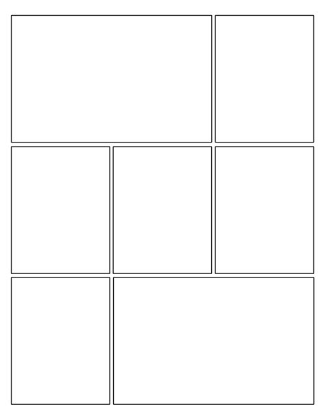 Comic Strip Template 7