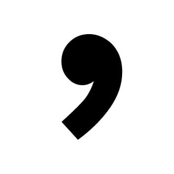 Comma mark example