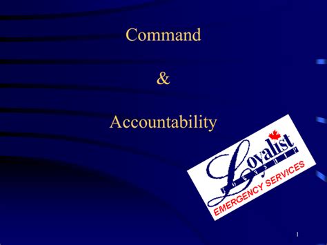 command accountability