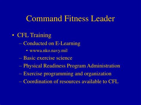 Command Fitness Program