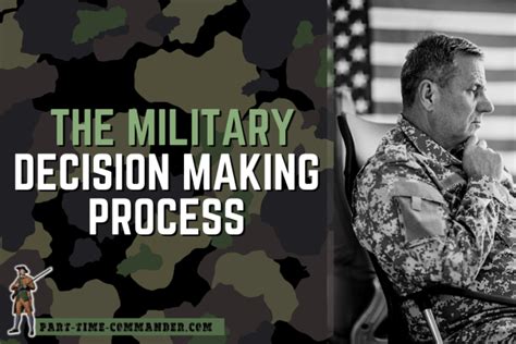 Decision-making process of the Commander in Chief