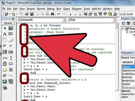 Commenting out code in the Visual Basic Editor