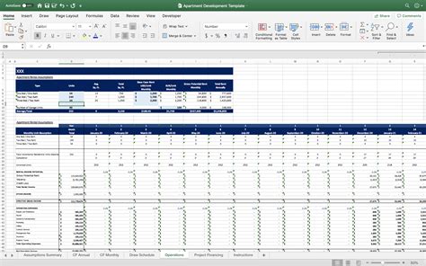 Commercial Development Proforma Template