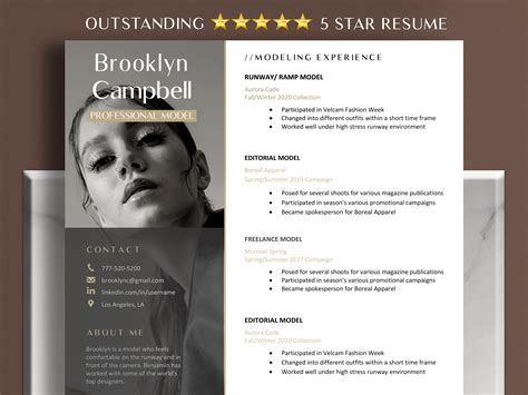 Commercial Modeling Resume Template