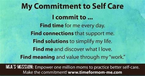 Commitment Self-Care