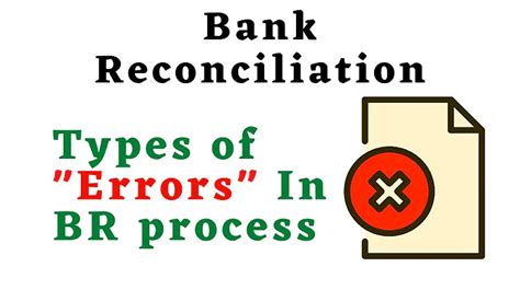 Common Bank Reconciliation Errors