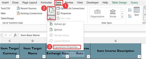 Common Issues with Background Refresh Excel