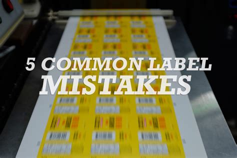 Label Design Mistakes