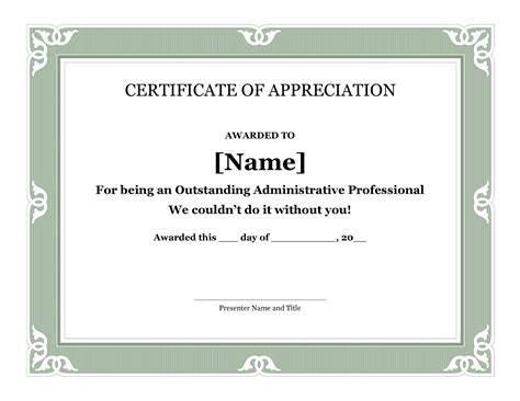 Common Mistakes Certificate of Appreciation Template