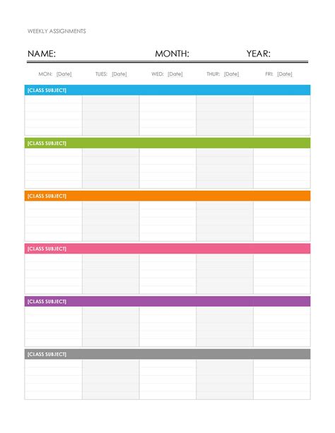 Common Mistakes to Avoid When Using a Week Calendar Word Template