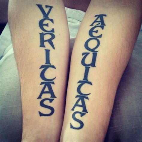 Common Veritas tattoo designs