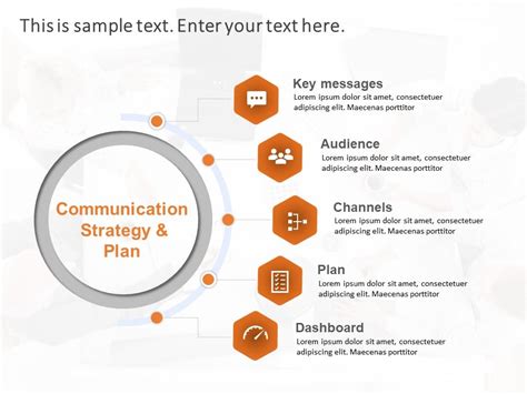 Communication Strategy Template PowerPoint Slide