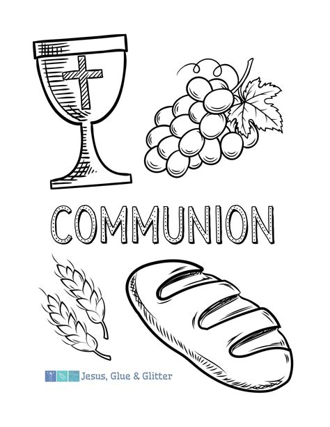 Communion Coloring Page