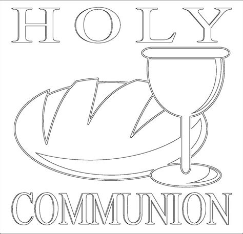 Communion Coloring Pages