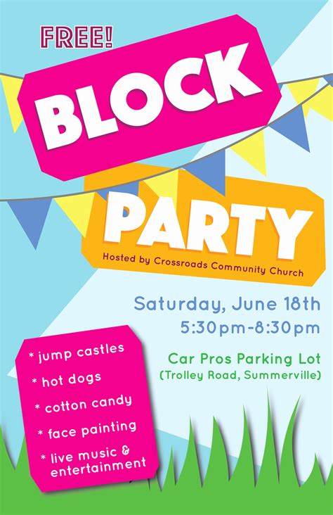 Community Block Party Flyer Template