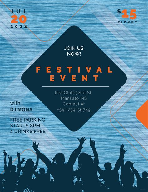 Community event flyer template free download