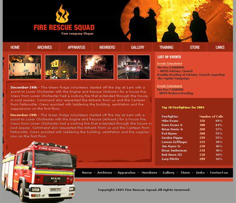 Community-Focused Fire Department Template