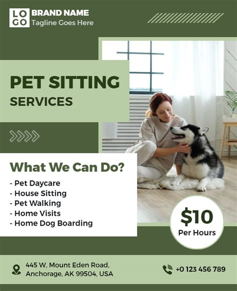 Community-Focused House Sitting Flyer Template