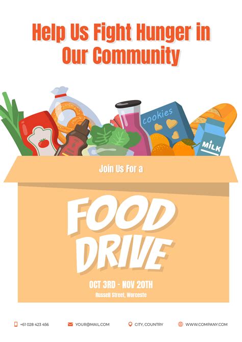 Community Food Drive Flyer Template