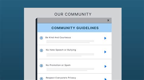 Community guidelines are essential for a positive environment