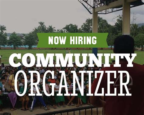 Community organizer jobs