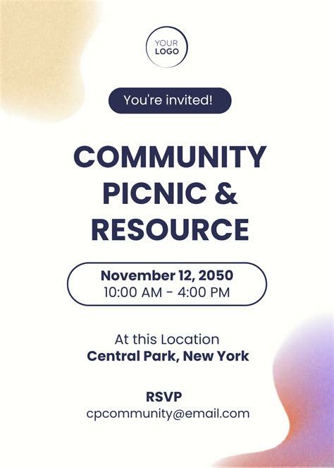 community outreach invitation template