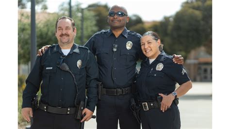 An officer engaging with the community