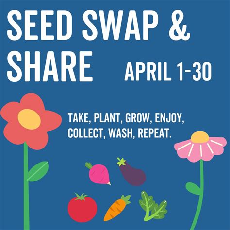 A community seed swap event where individuals can trade seeds and gardening supplies