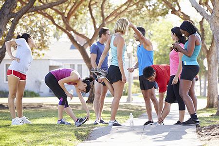 A supportive community working out together