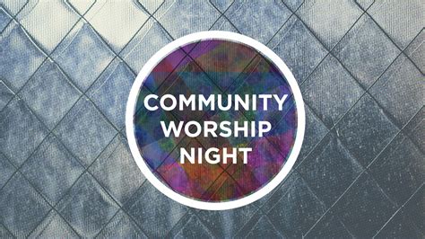 Community Worship Night Flyer Example