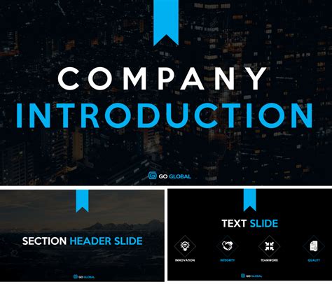 Company Introduction PPT Template Designs