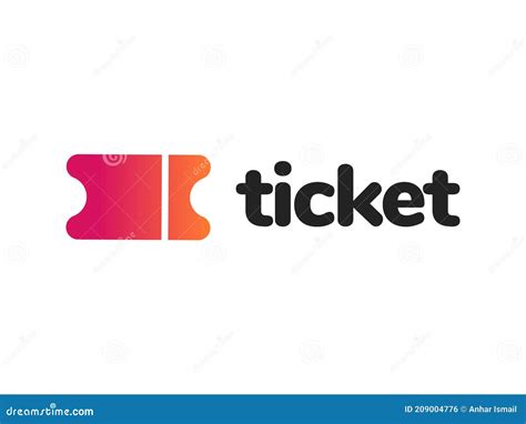 Company logo on ticket template