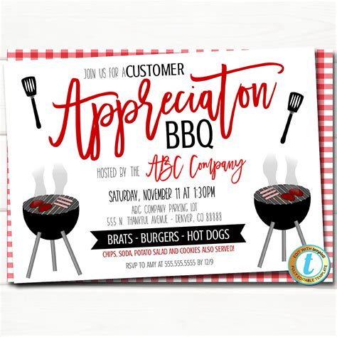 Company Outing BBQ Invitation Ideas