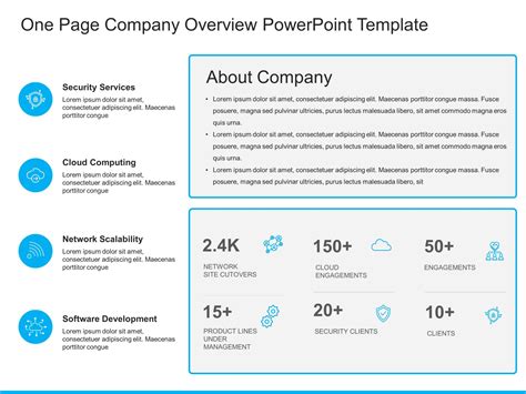 Company Overview Template Layout