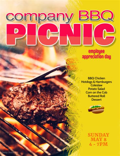 Backyard BBQ Company Picnic Flyer